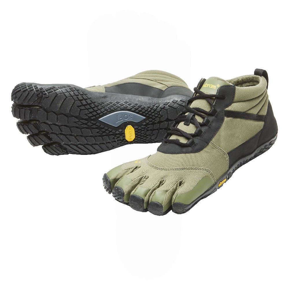 Zapatos De Trail Hombre Verde Oliva - FiveFingers V-Trek Insulated - ZPOCYE-941